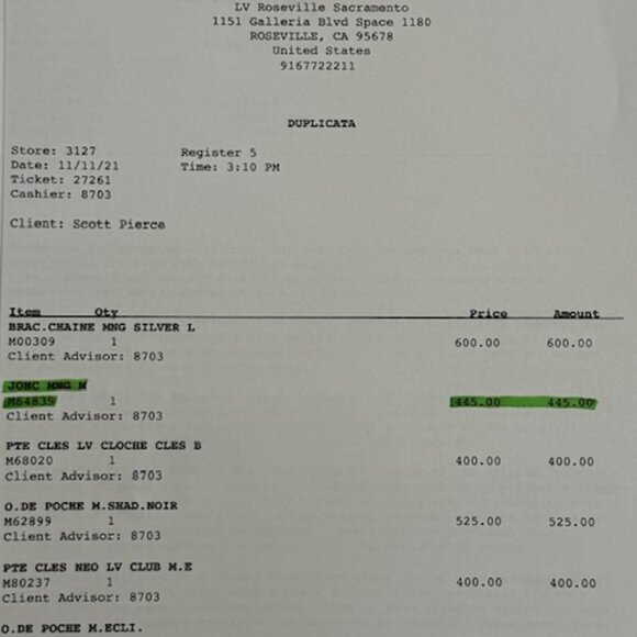 Luis Vuitton Monogram Jonc Bracelet - Picture 5 of 5